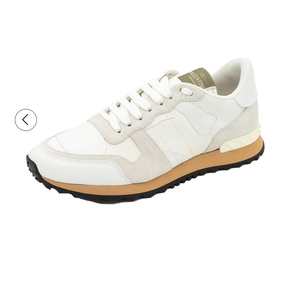 Valentino Garavani Camo white sneakers with signature Rockstud